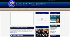 Desktop Screenshot of garrysmithdental.com